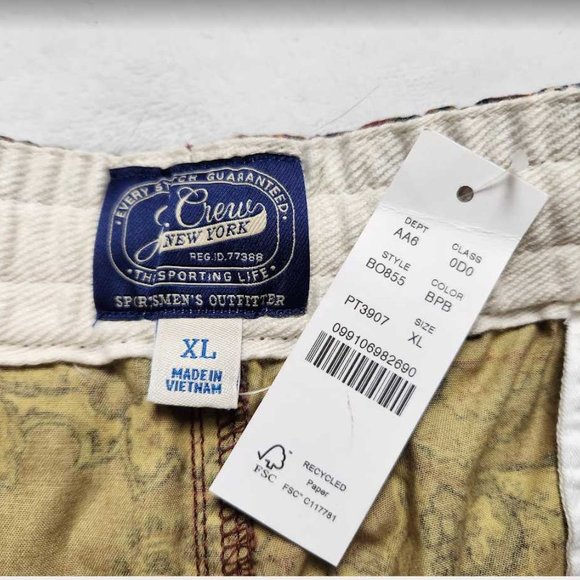 New men's XL J Crew 6" dock short in paisley print - Picture 4 of 8